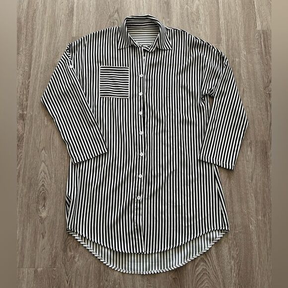 Button Down Mini Dress - Picture 1 of 6